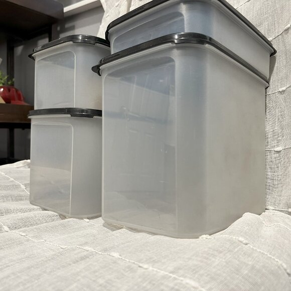 Tupperware Modular Mates Rectangular Food Storage Containers Set of 4 - Picture 1 of 8